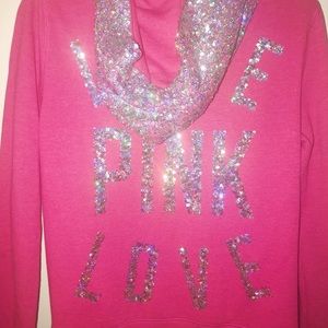 Rare Victoria’s Secret Pink sequin hoodie